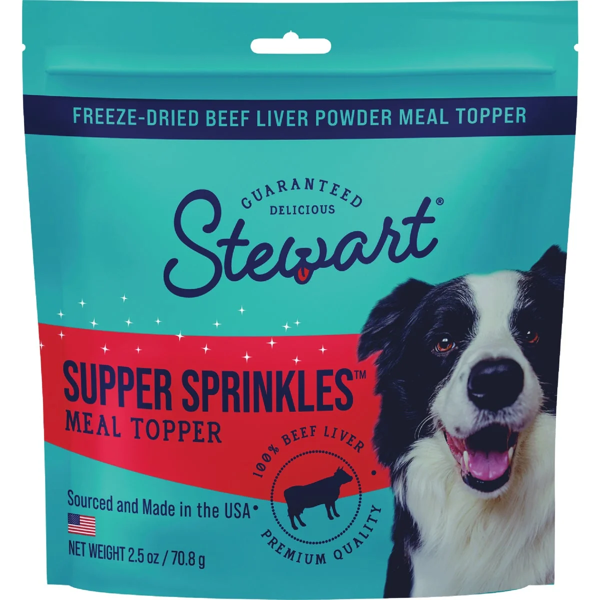 Eco-Friendly Stewart Supper Sprinkles 2.5 Oz. Beef Liver Dog Treats High-Grade