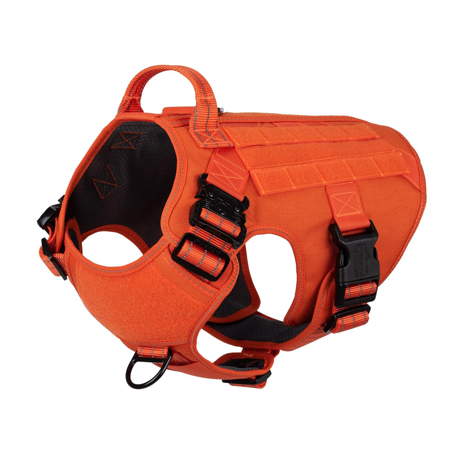 Stylish ICEFANG Tactical Dog Harness Large – 2x Metal Buckles MOLLE Vest No-Pull Front Clip Sustainable
