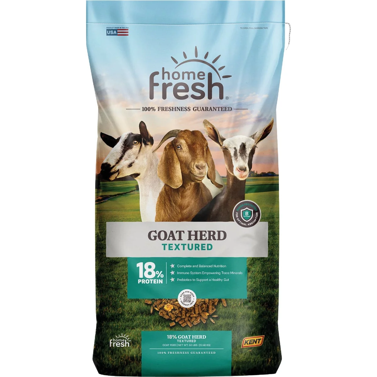 Authentic Kent Home Fresh Goat Herd 18 50 Lb. Goat Feed Premium