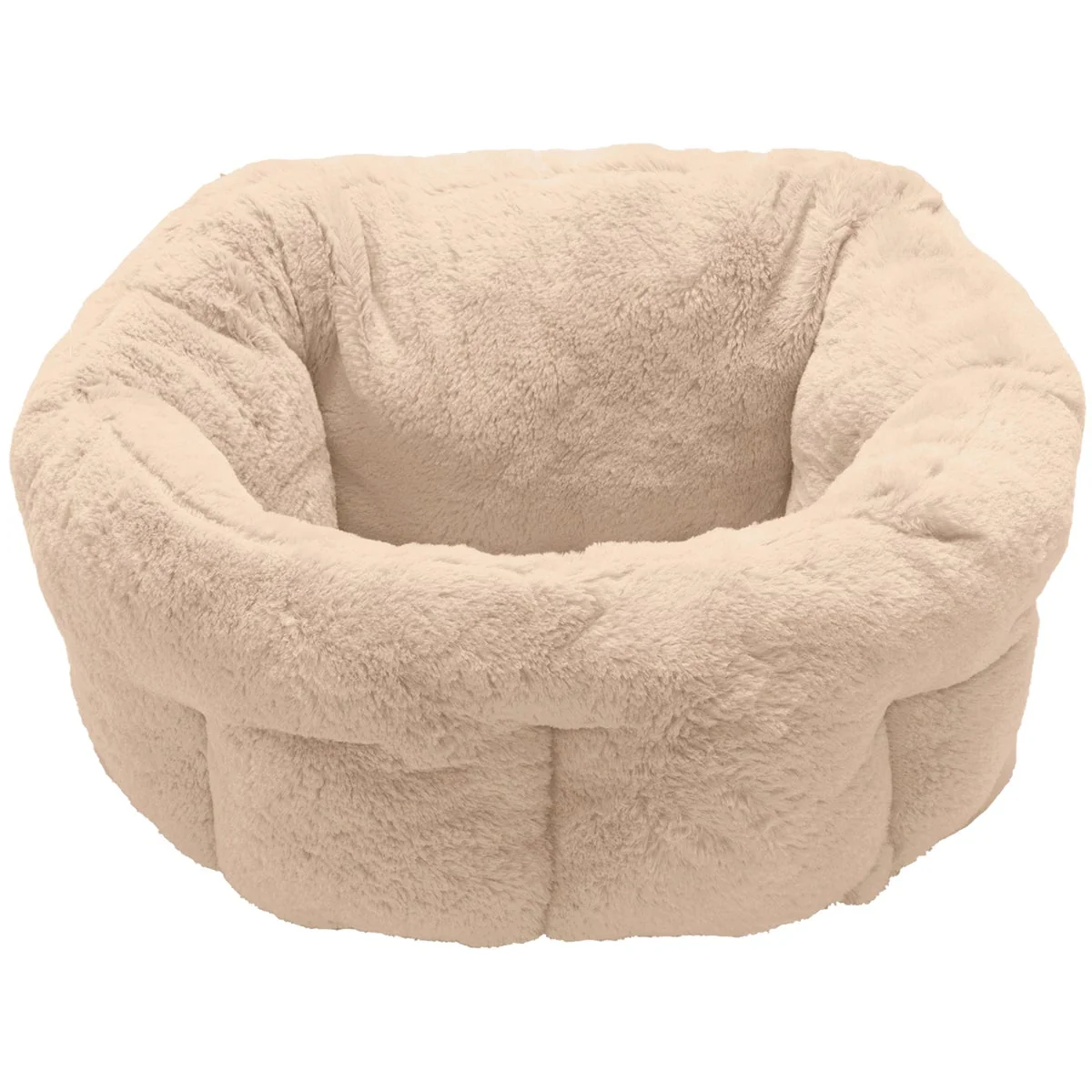Certified FurHaven Small Luxury Fur Warming Hi-Lo Cuddler Bed Fine