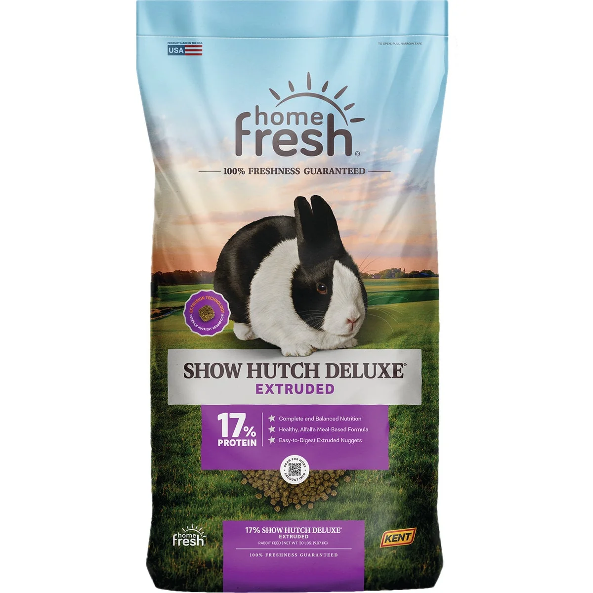 Expertly Made Kent Home Fresh Show Hutch Deluxe 17 50 Lb. Rabbit Feed High-Quality
