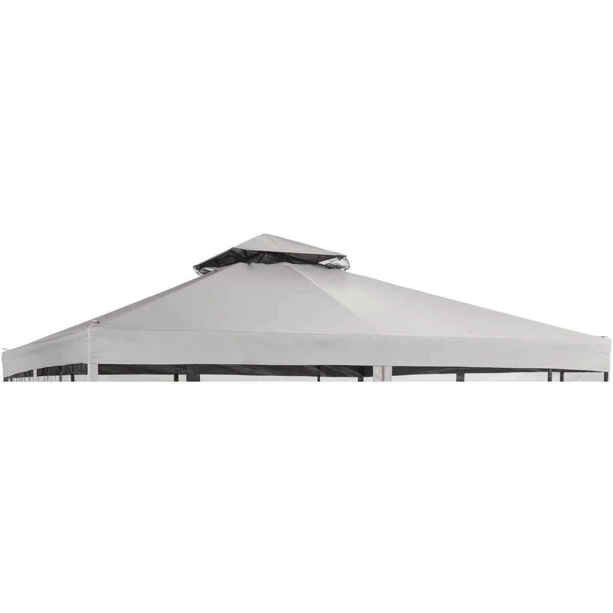 Sustainable Outdoor Expressions 10 Ft. x 10 Ft. Gray Polyester Gazebo Canopy Durable