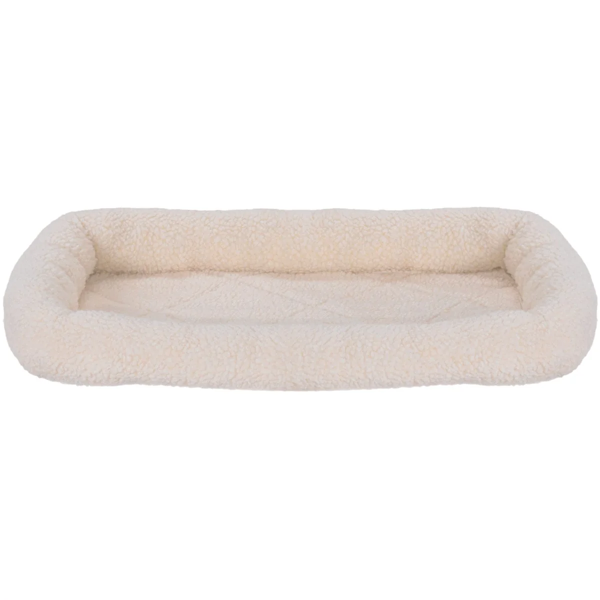 Breathable FurHaven Extra Small Faux Lambswool Crate Bolster Fine Crafted