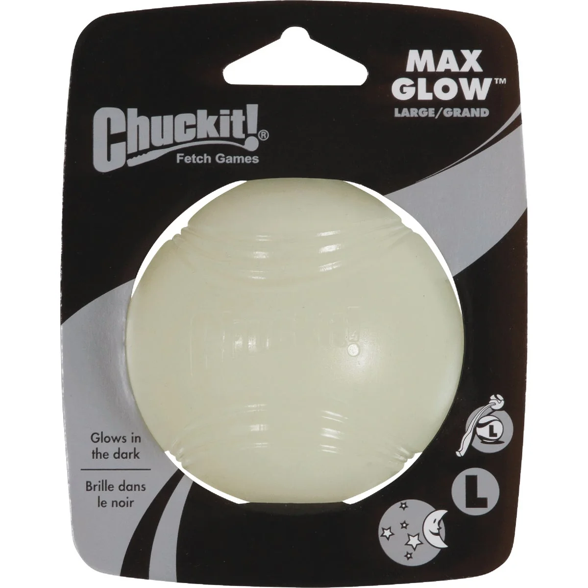 Verified Chuckit Max Glow Large Ball World-Class