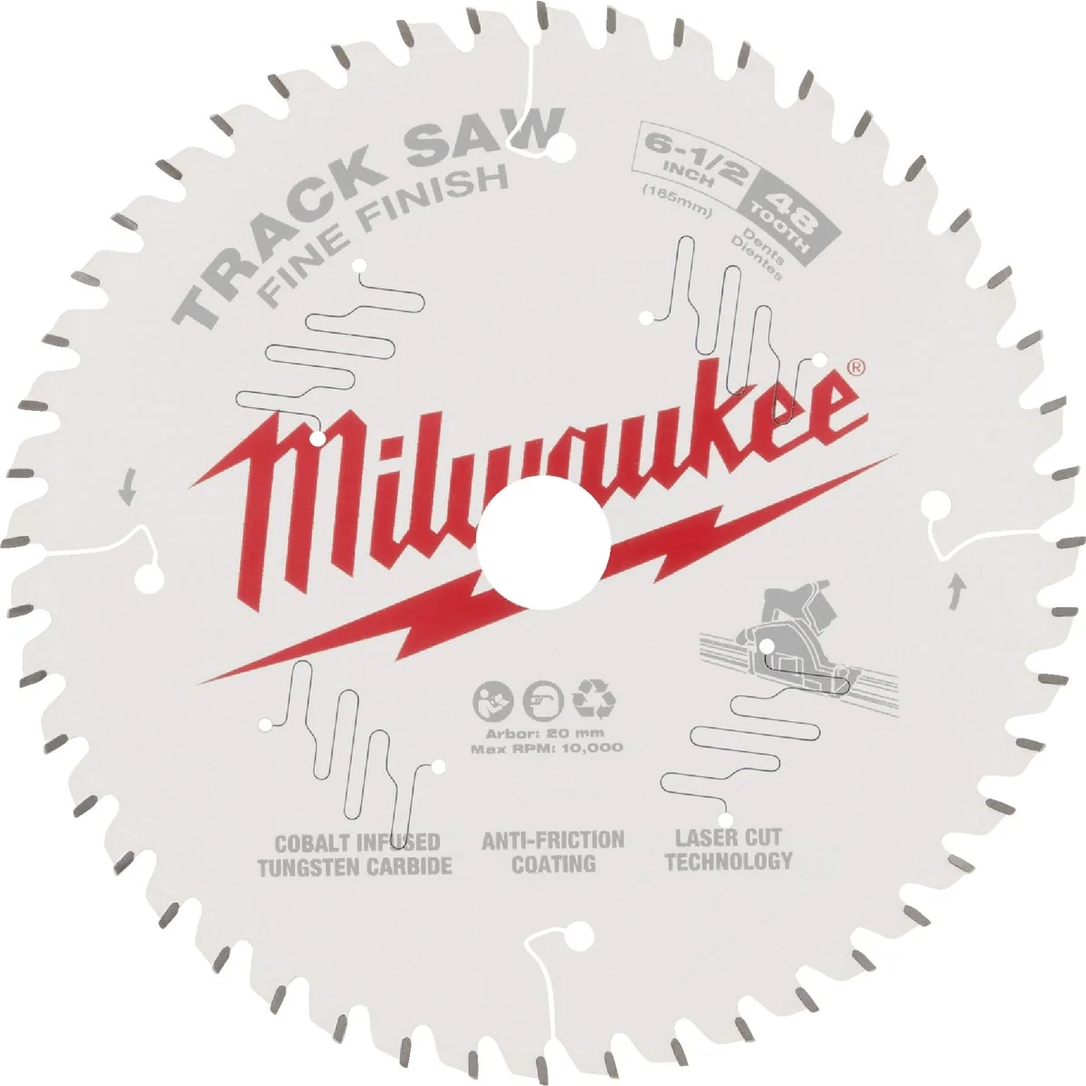 Healthy Milwaukee 6-1 2 In. 48T Fine Finish Track Saw Blade Refined