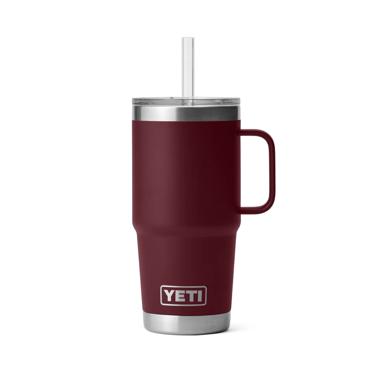 Safe Yeti Rambler 25oz Straw Mug Wild Vine Red High-Quality