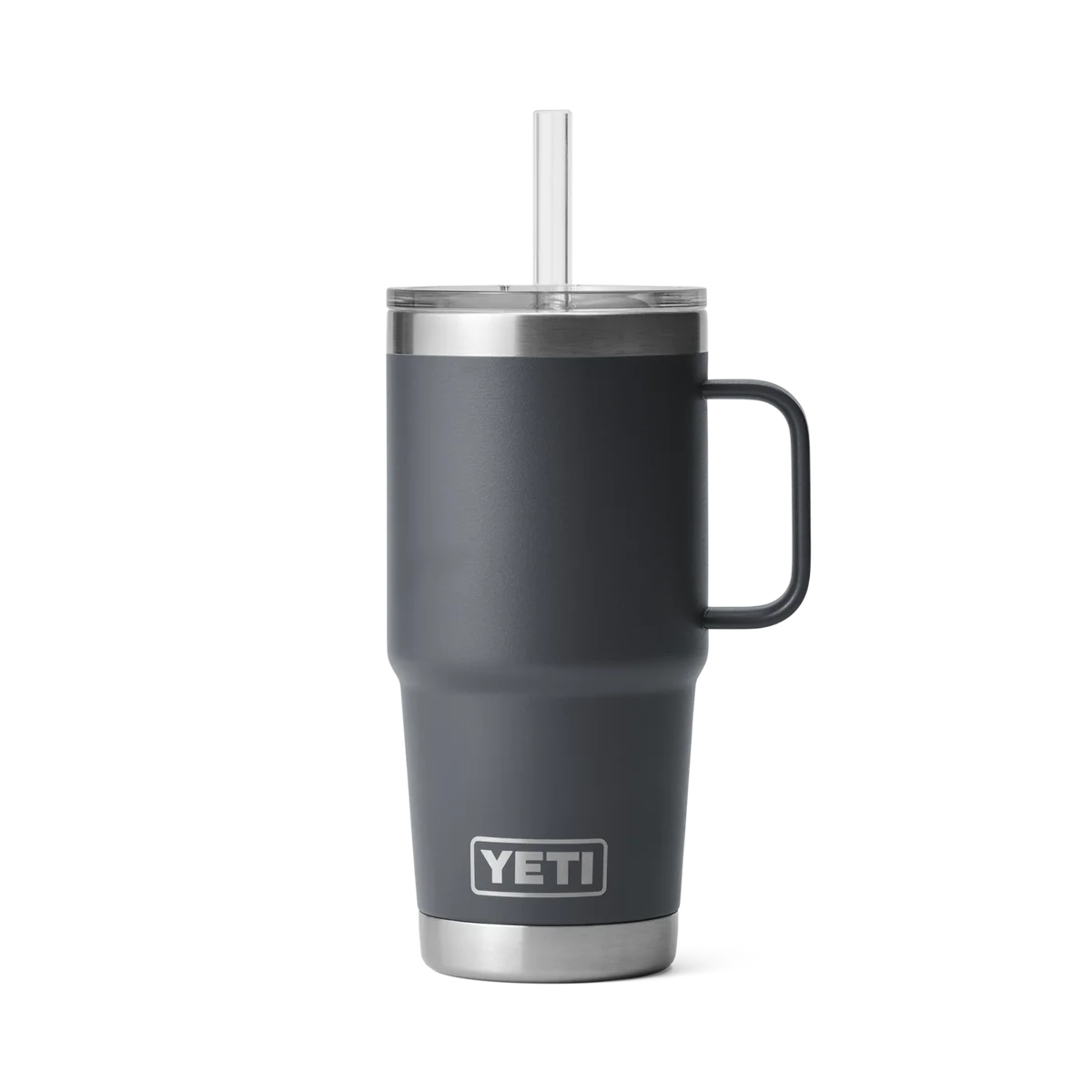 Stylish Yeti Rambler 25oz Straw Mug Charcoal Reliable