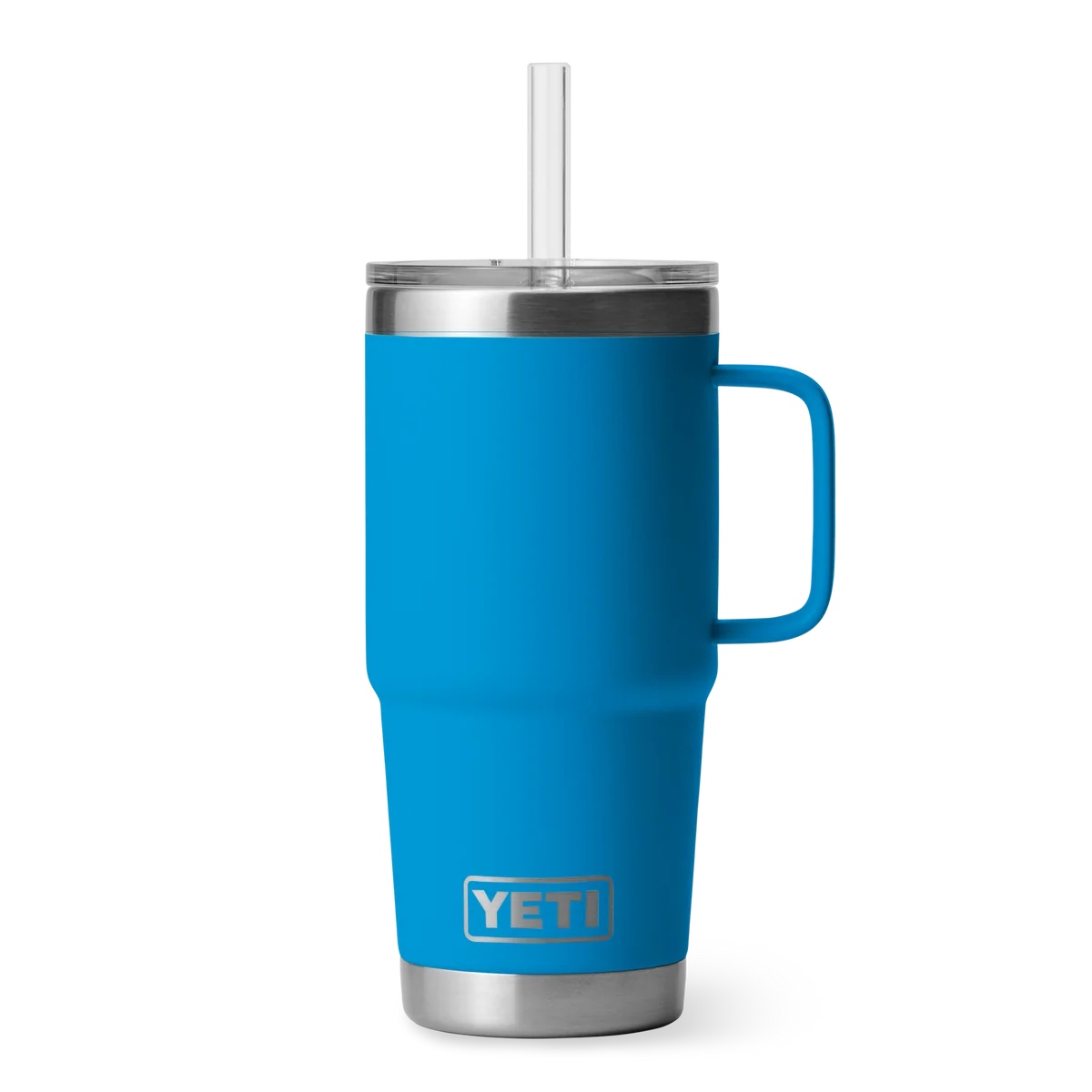 Responsible Yeti Rambler 25oz Straw Mug Big Wave Blue Advanced