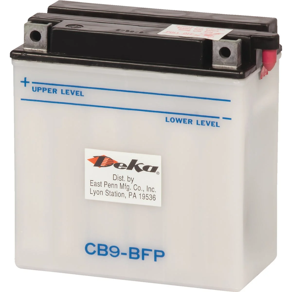 Secure Deka 12-Volt 9 AH Powersport Battery Left Front Positive Terminal Lightweight