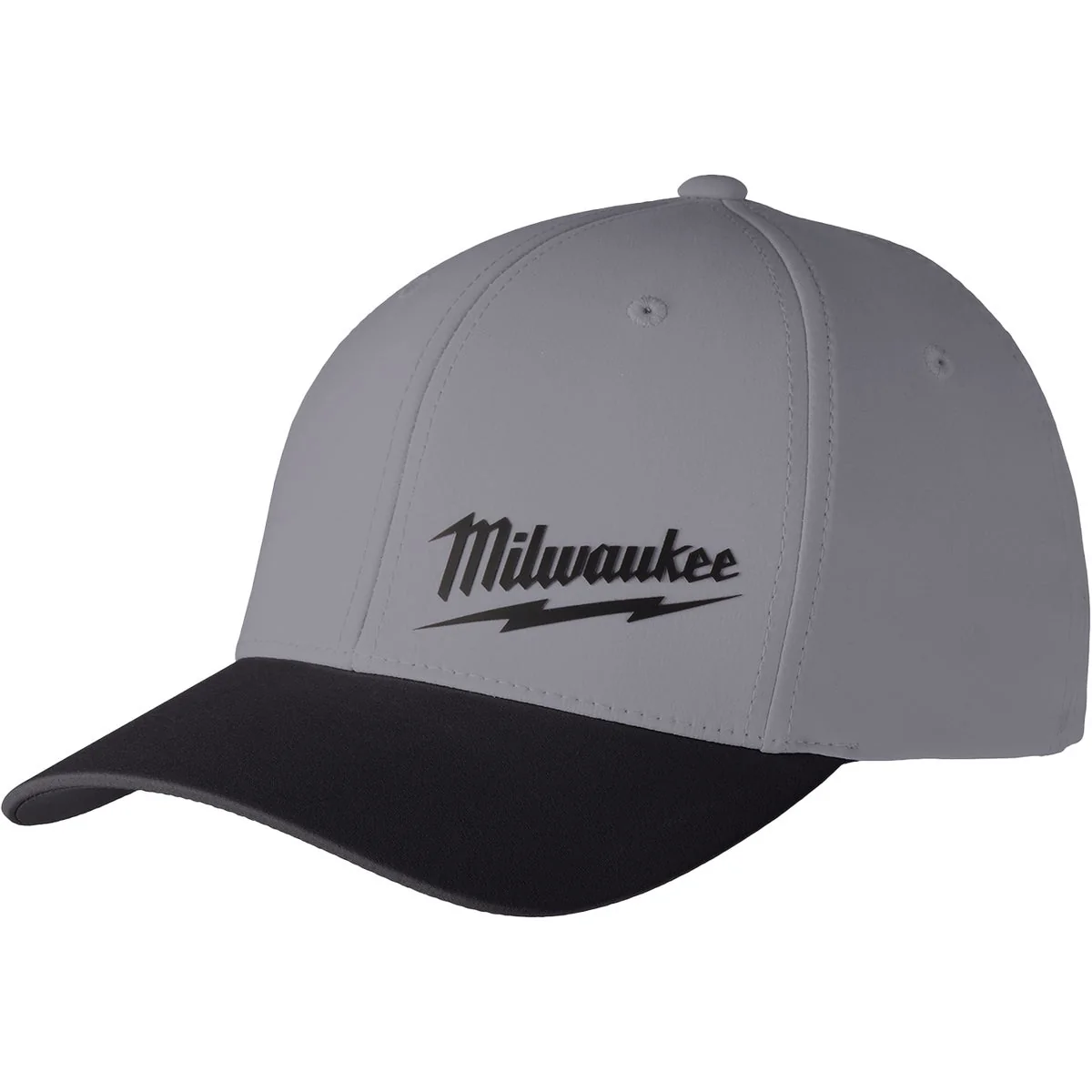 High-Grade Milwaukee Workskin Dark Gray Performance Fitted Hat Small Medium Powerful