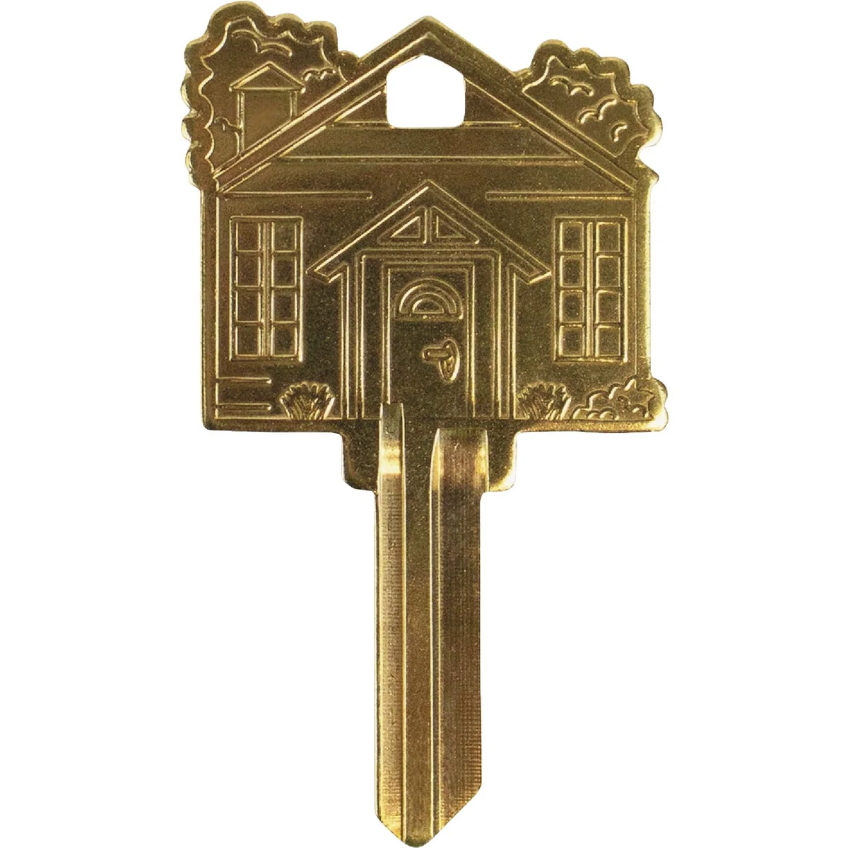 Minimalist Lucky Line Brass Home Key Shapes Decorative House Key - SC1 ADA Friendly Elite