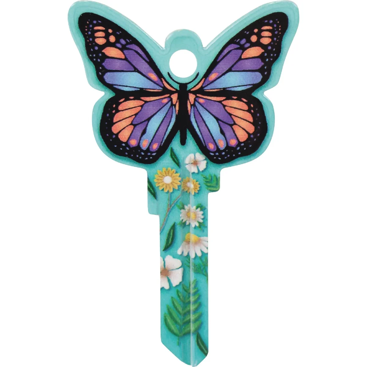 Reusable Lucky Line Butterfly Key Shapes Decorative House Key - SC1 Detailed