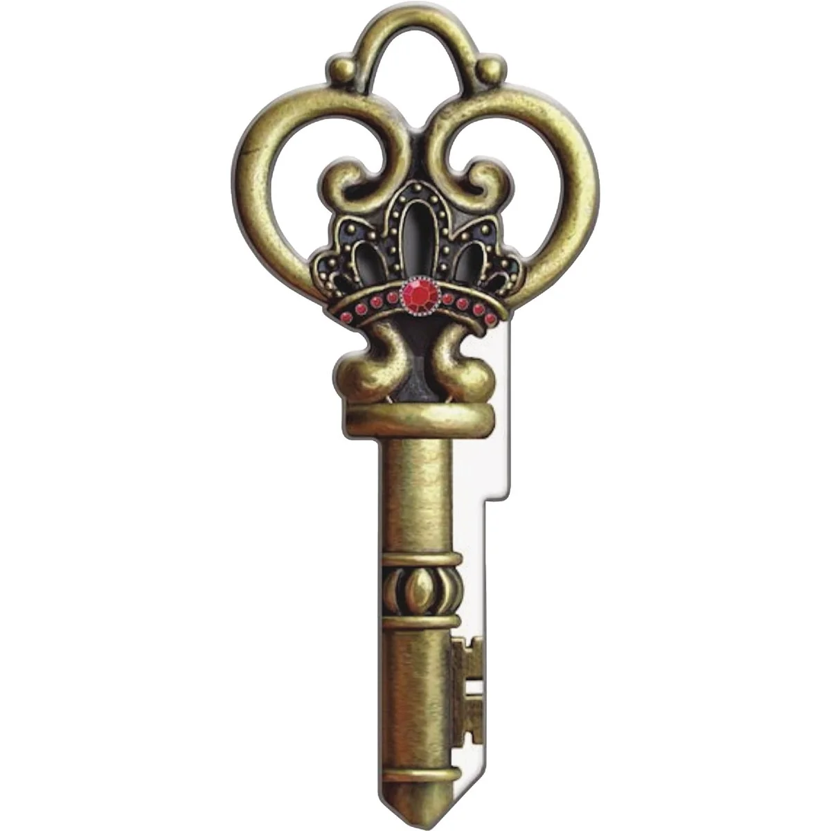 Original Design Lucky Line Skeleton Key Shapes Decorative House Key - KW1 Solid