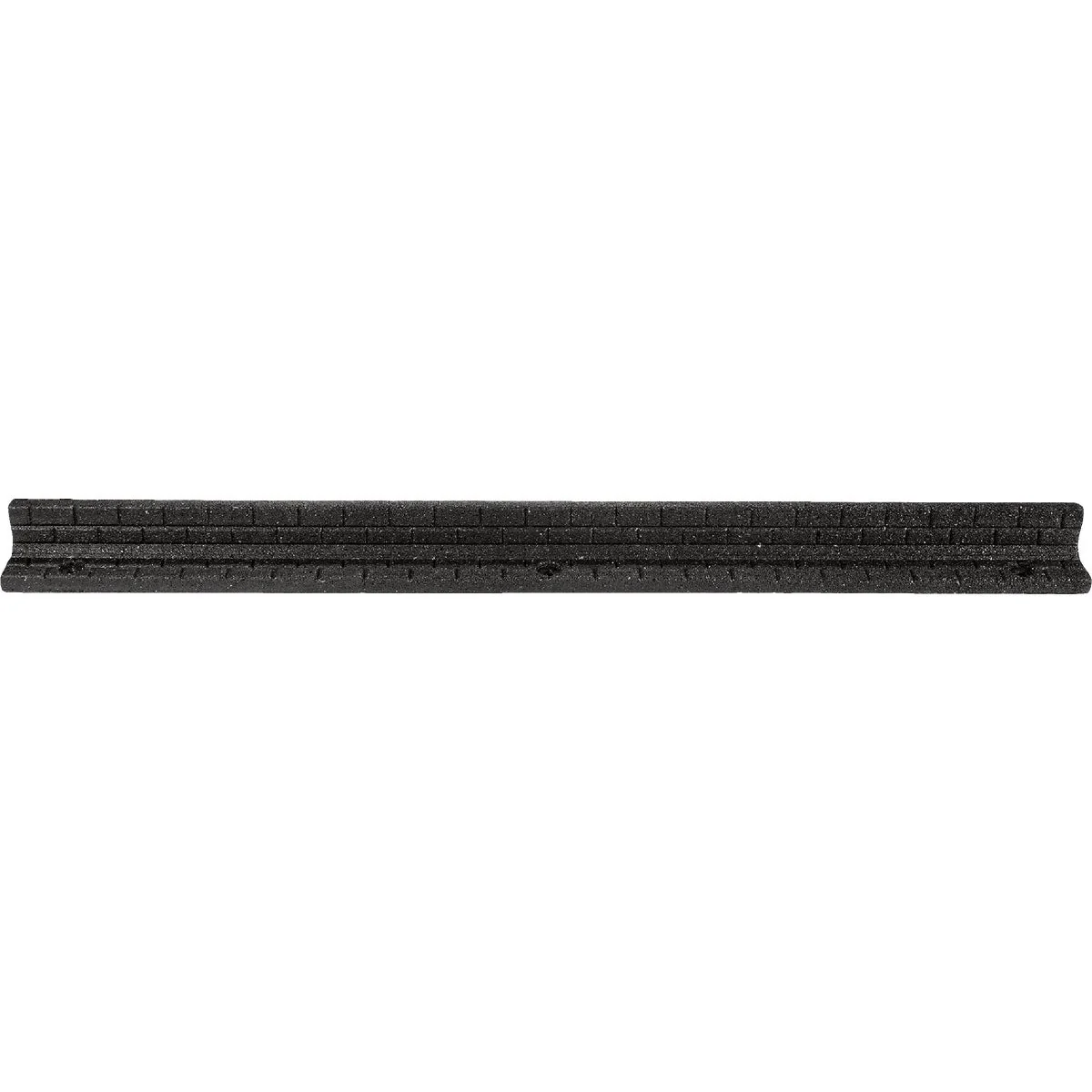 Trusted Rubberific 3 In. H. x 4 Ft. L. Black Rubber Brickface Edger Traditional