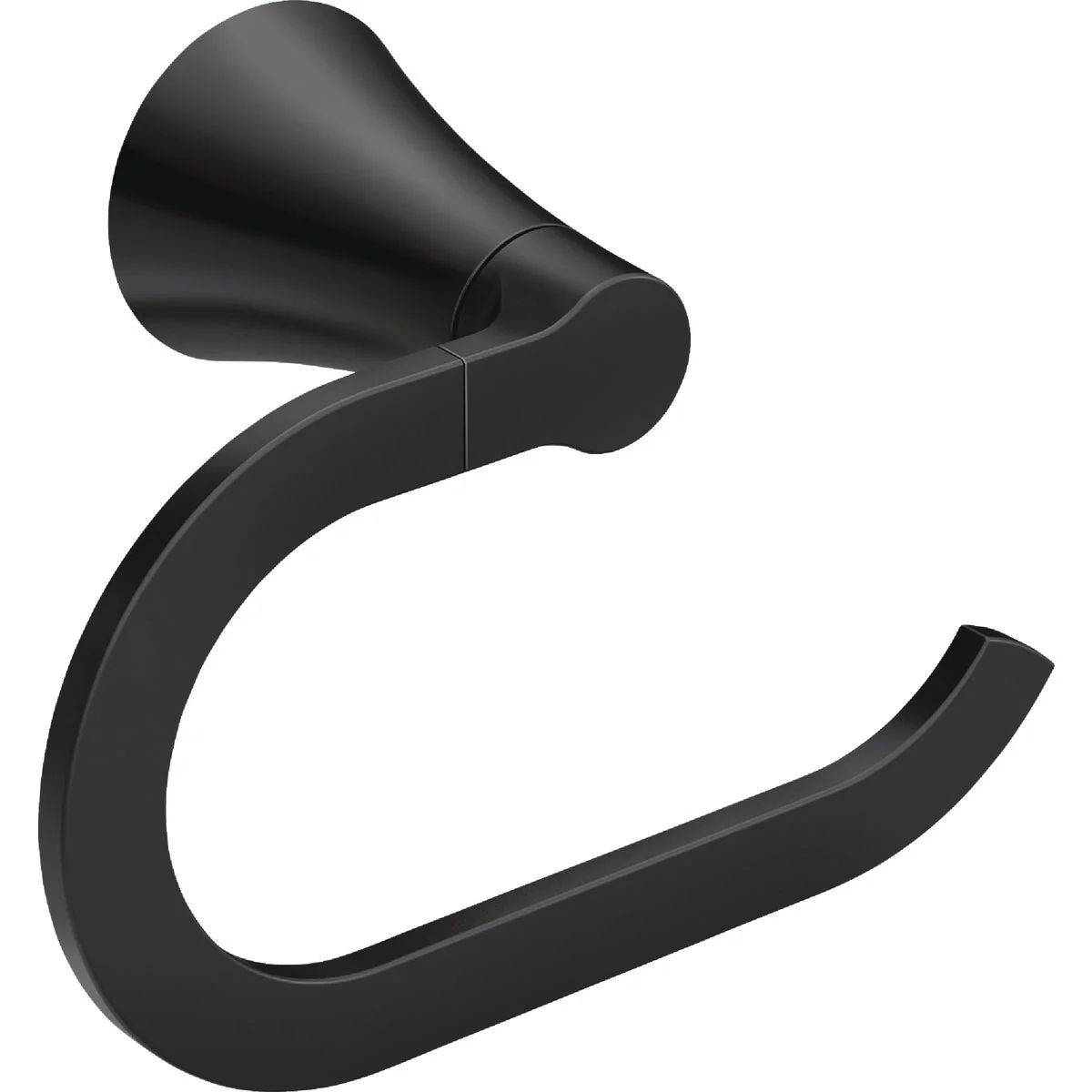 Refined Moen Mikah Matte Black Towel Ring Environmentally Friendly
