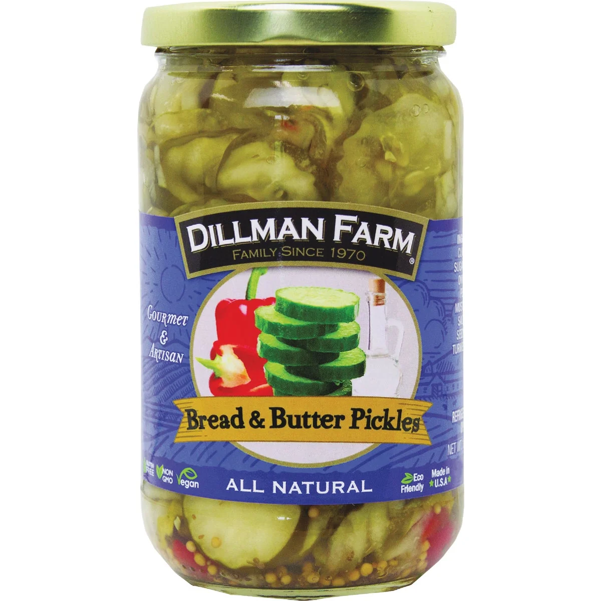 Detailed Dillman Farm Bread and Butter Pickles Consistent