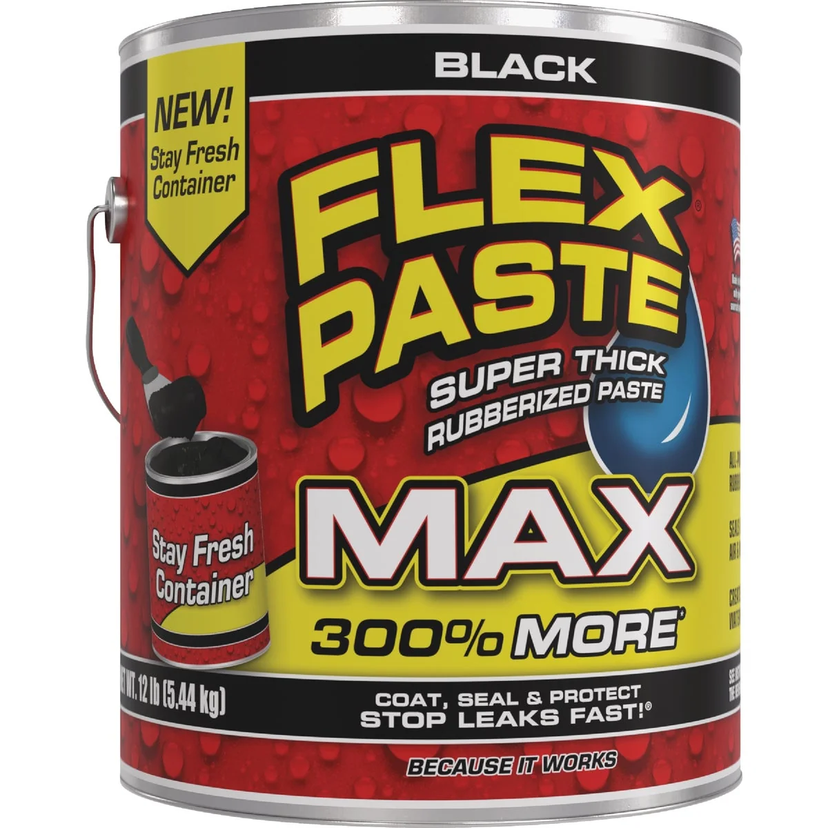 Stylish Flex Paste MAX 12 Lb. Black Sealer Secure