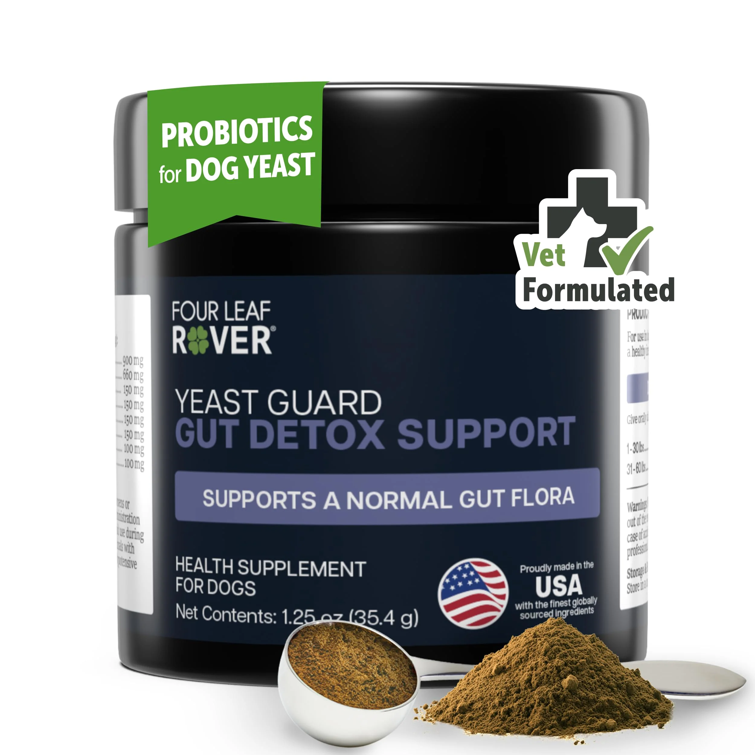 Safe FOUR LEAF ROVER Yeast Guard for Dogs Long-Lasting