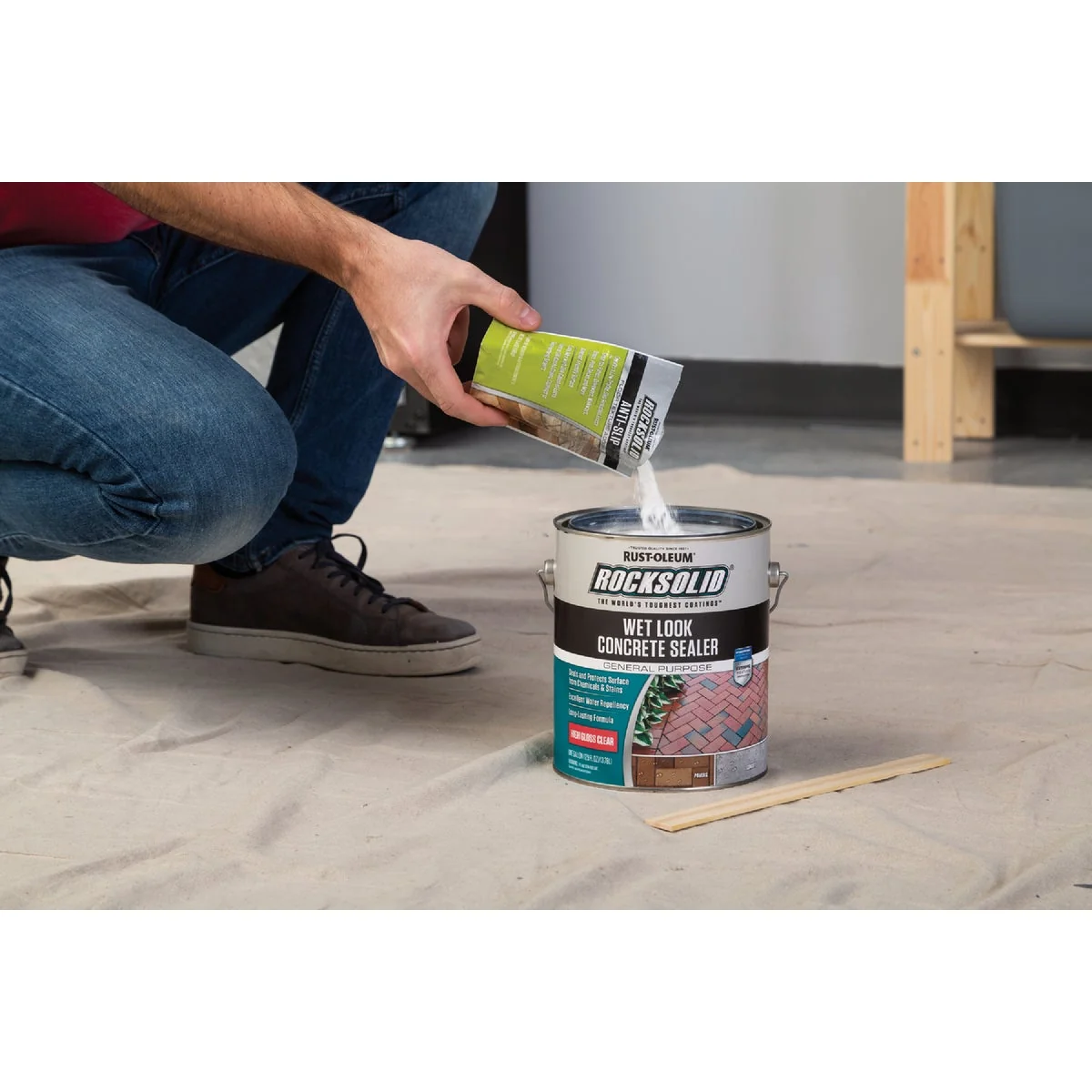 Traditional Rust-Oleum RockSolid Anti-Slip Floor Texture Additive 3.4 Oz. Crafted