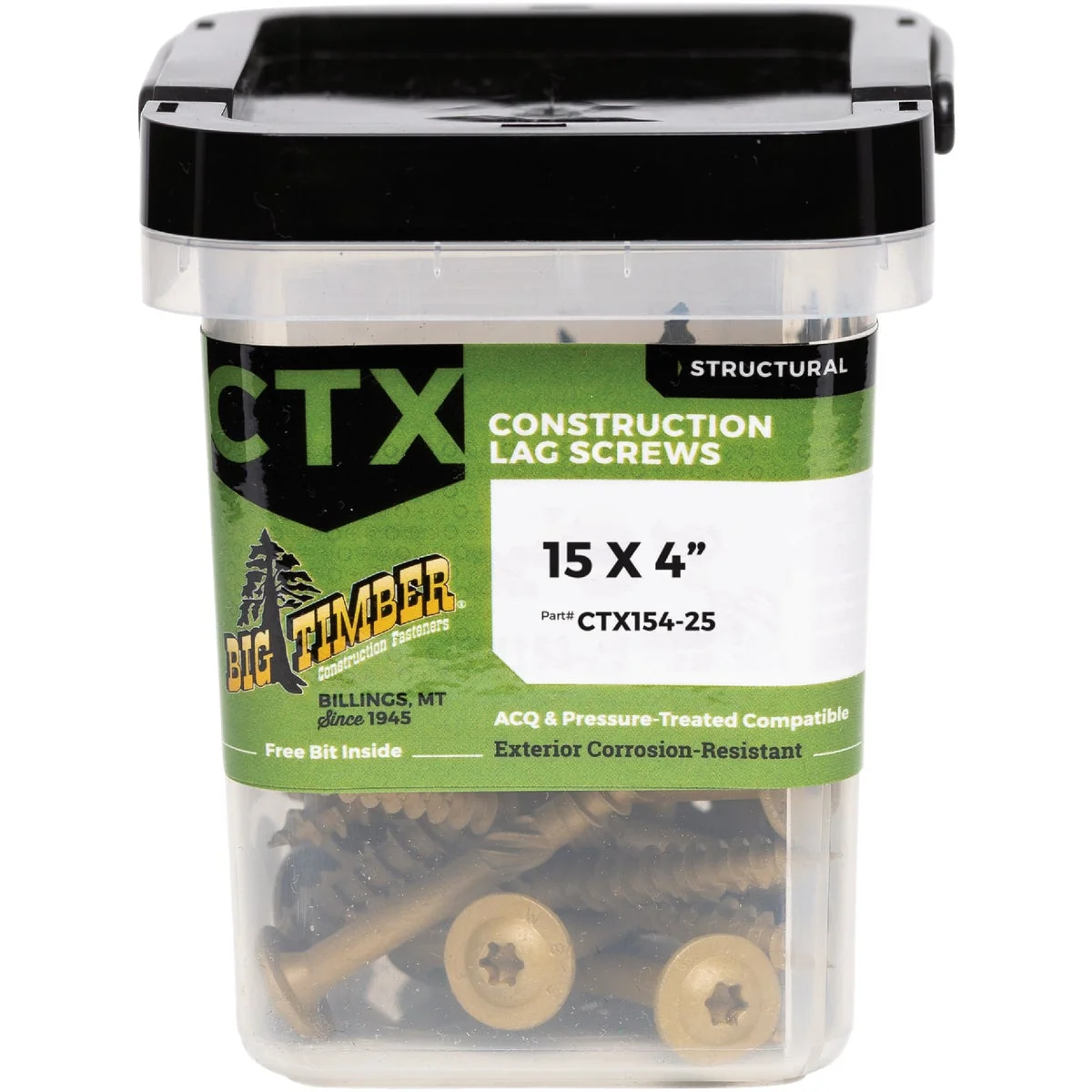 Official Big Timber 15 x 4 In. Lag Screw 25 Ct. Versatile