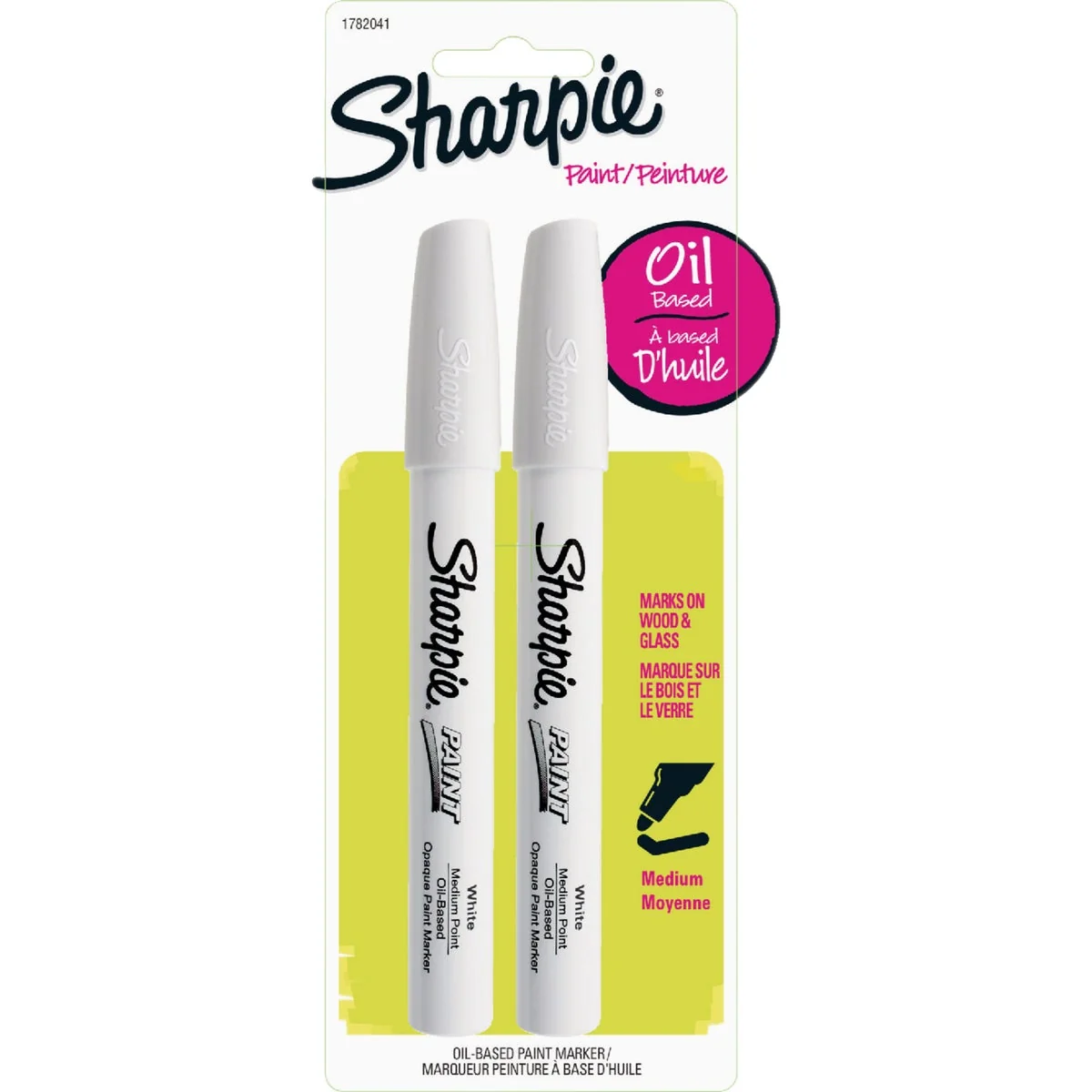 Organic Sharpie White Medium Point Paint Marker 2-Pack Fine