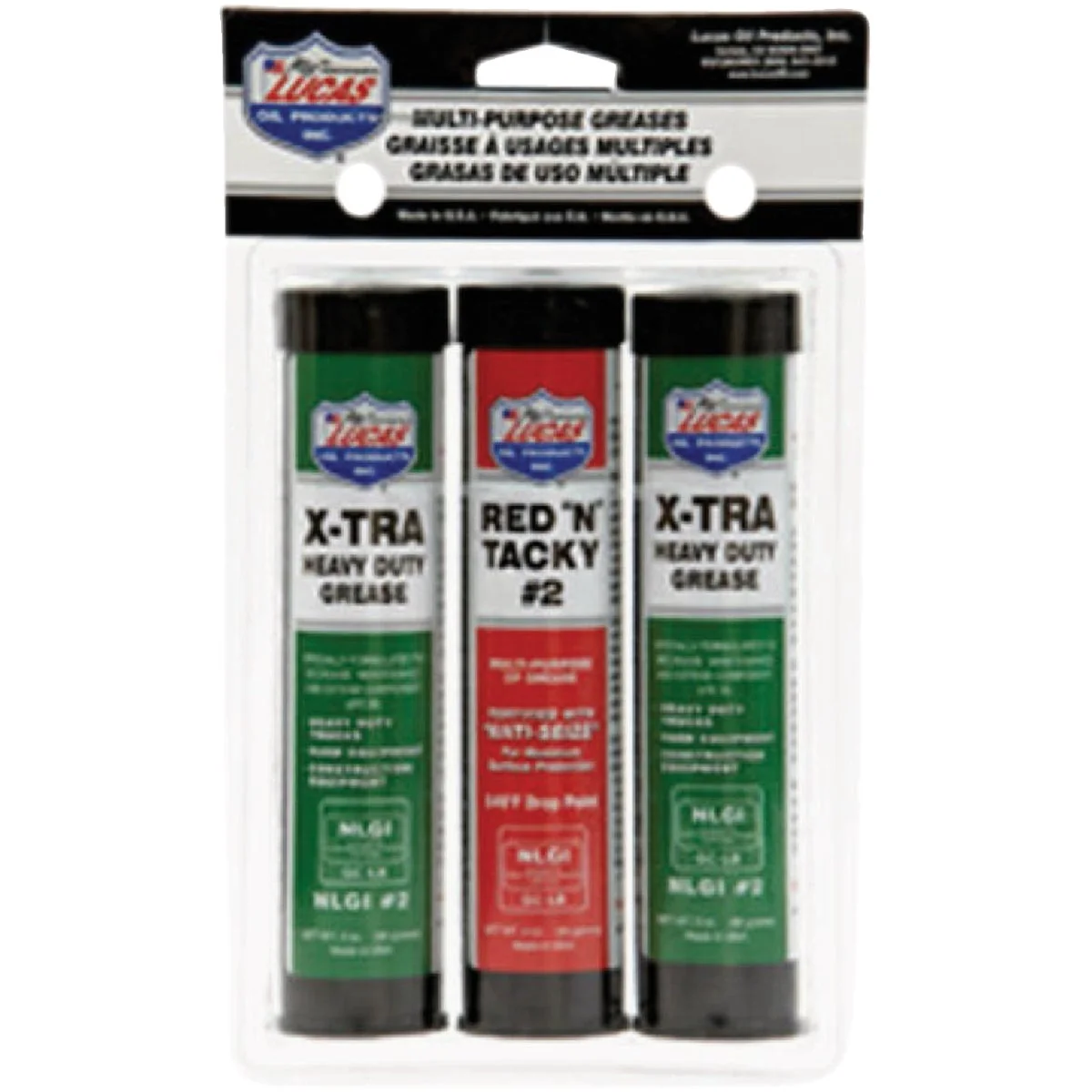 Next-Generation Lucas Oil 3 Oz. Grease Combo Pack Reusable