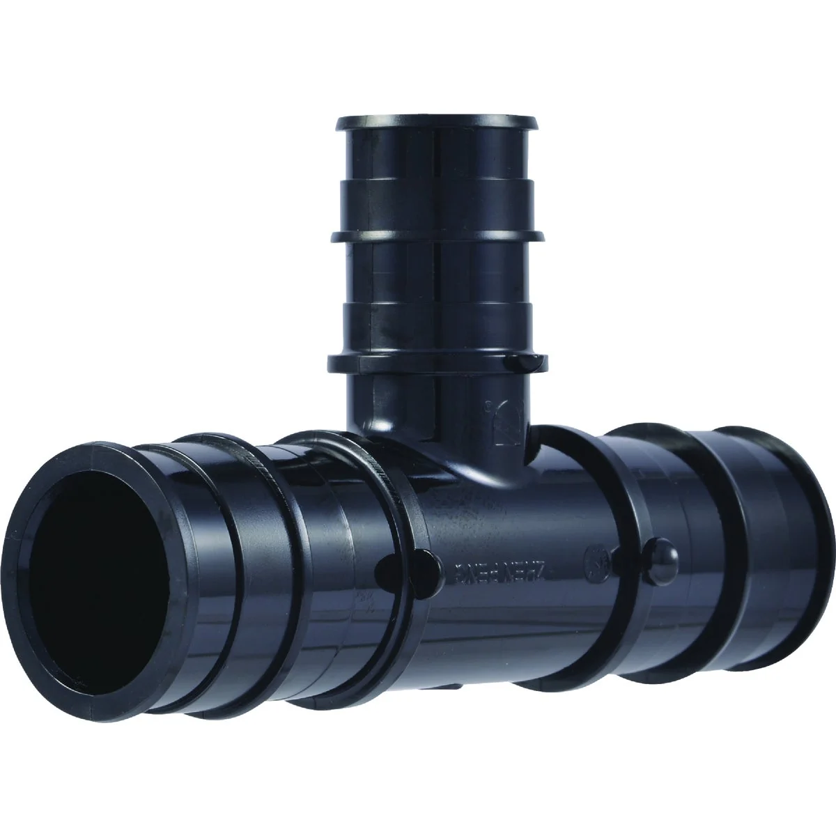 Flexible SharkBite 1 In. x 1 In. x 3 4 In. Barb Reducing Poly PEX-A Tee 5-Pack First-Class