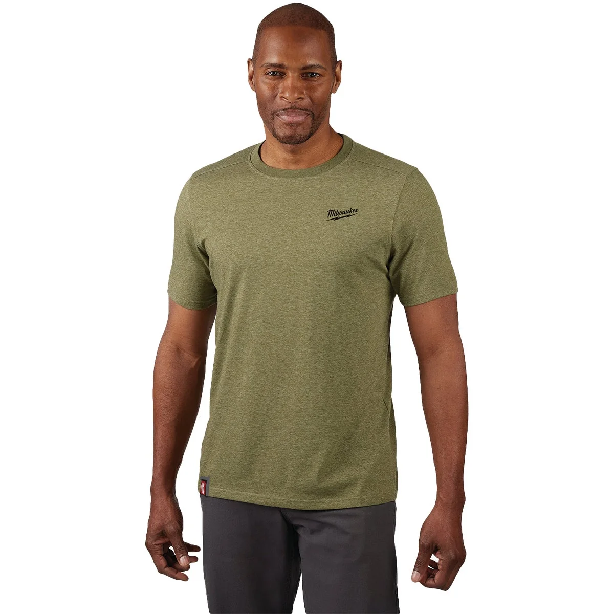 Original Design Milwaukee FLEX Men's Large Green Hybrid Short Sleeve Work Shirt Classic