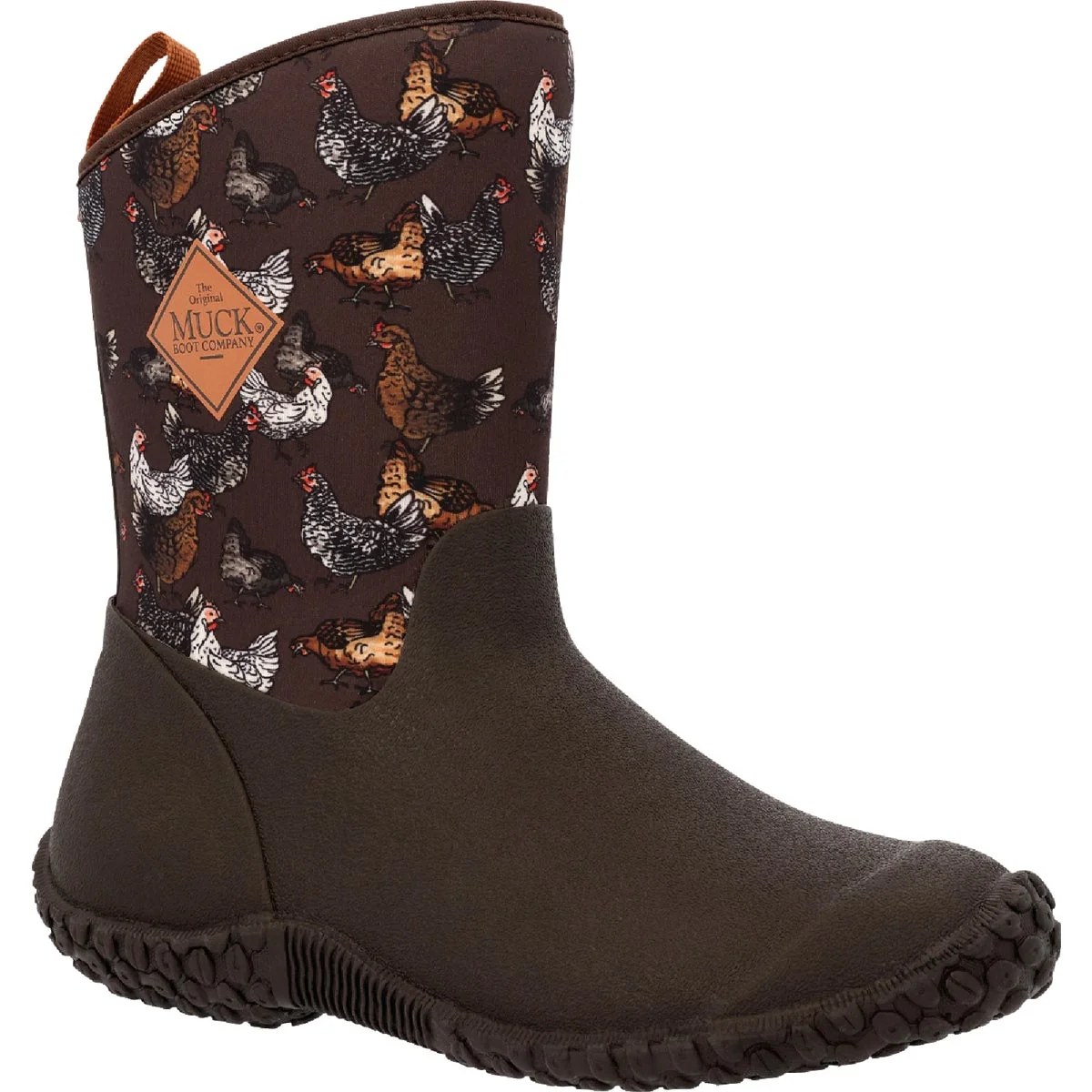 Original Design The Muck Boot Company Muckster II Women's Brown Chicken Print Mid Boot Size 7 Lightweight