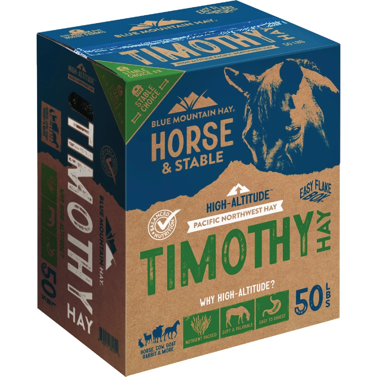 Recyclable Blue Mountain Hay High Altitude 50 Lb. Timothy Hay Fine Crafted