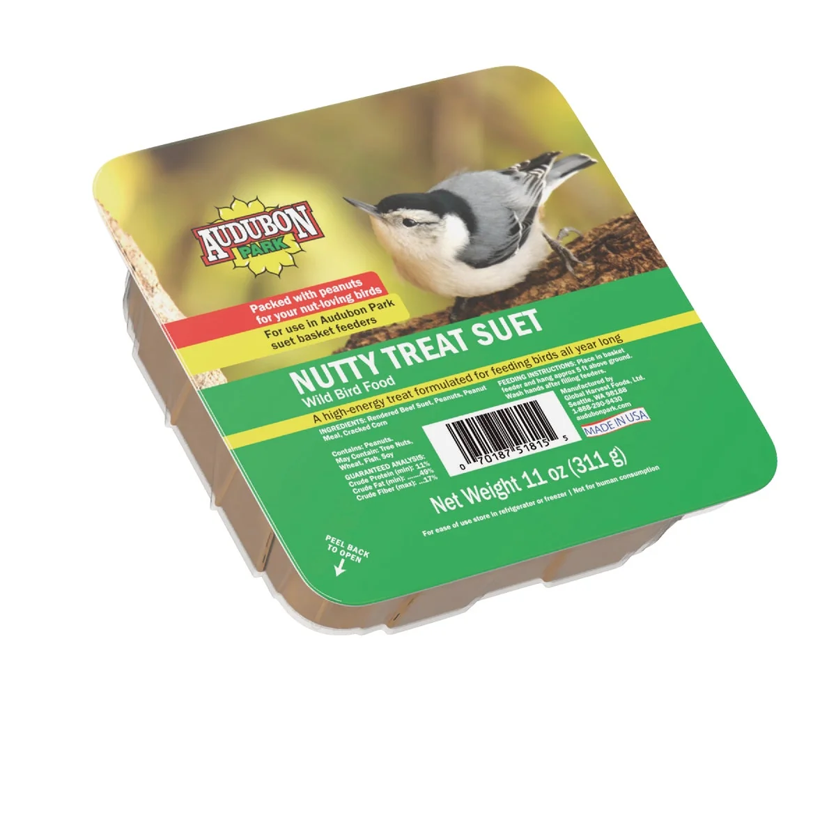 Secure Audubon Park 11 Oz. Nutty Treat Suet Outstanding
