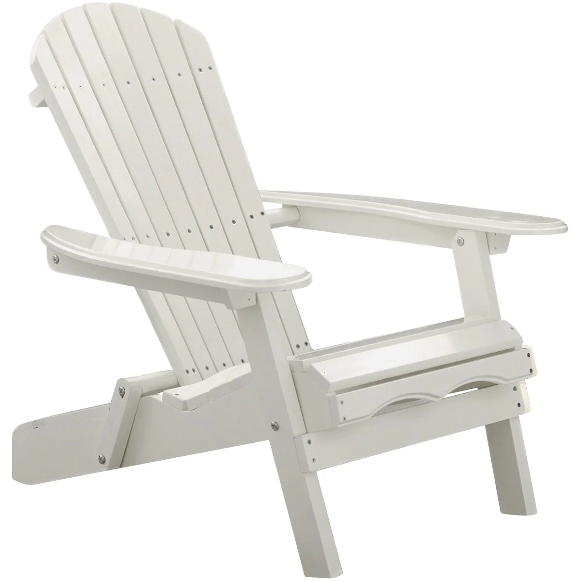 Genuine Northbeam White Acacia Folding Adirondack Chair User-Friendly