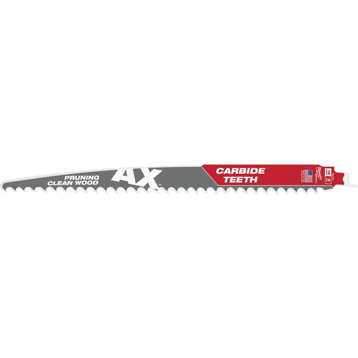 Stylish Milwaukee SAWZALL AX 12 In. 3 TPI Carbide Pruning Reciprocating Saw Blade 3-Pack Effective