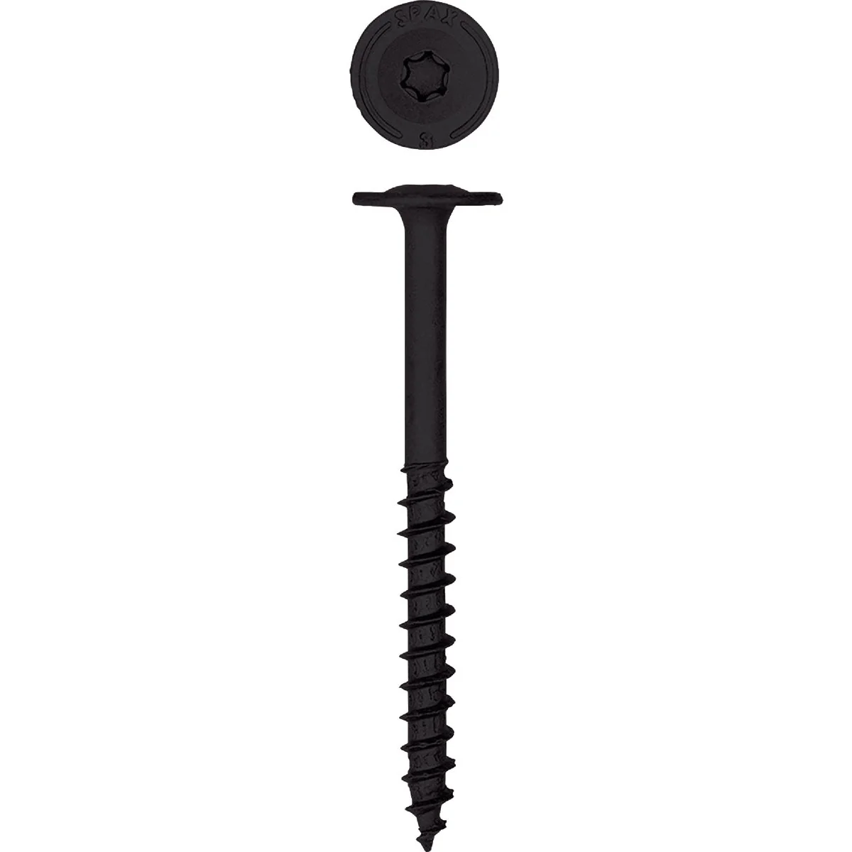 Selected SPAX 1 4 In. x 3 In. Washer Head Black HCR PowerLag Screw 200-Count Casual