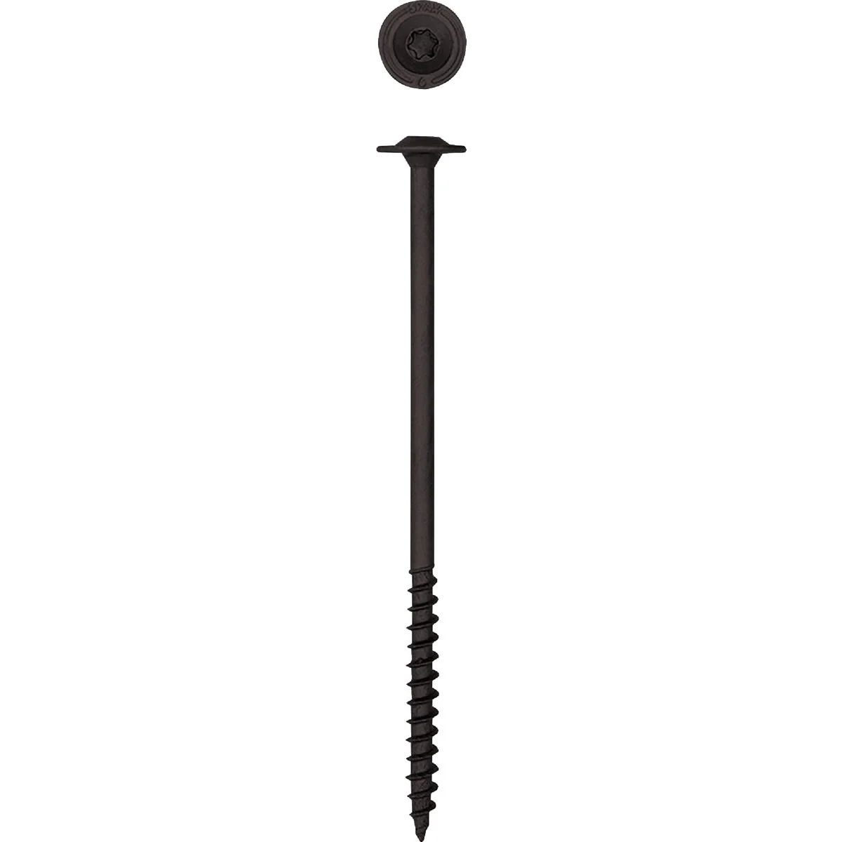Long-Lasting SPAX 5 16 In. x 6 In. Washer Head Black HCR PowerLag Screw 150-Count Smooth