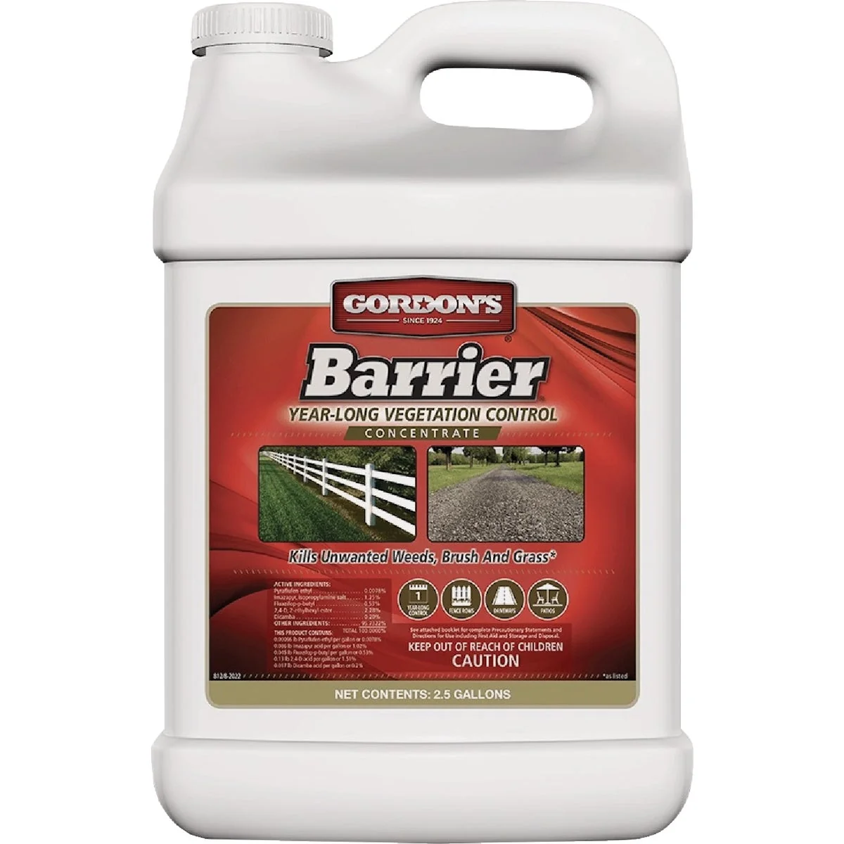 Verified Gordon's 2.5 Gal. Concentrate Barrier Year-Long Vegetation Control Sophisticated