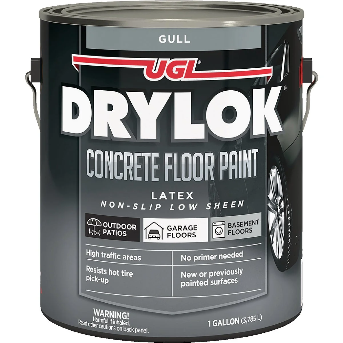 Certified Drylok Low VOC Concrete Floor Paint Gull 1 Gal. Durable