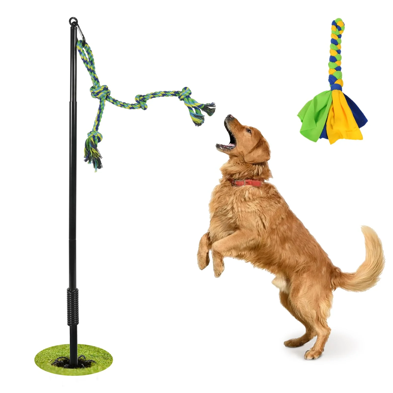 Refined IAIGOGO Outdoor Tug Toy – Interactive Dog Toy for All Sizes Next-Generation