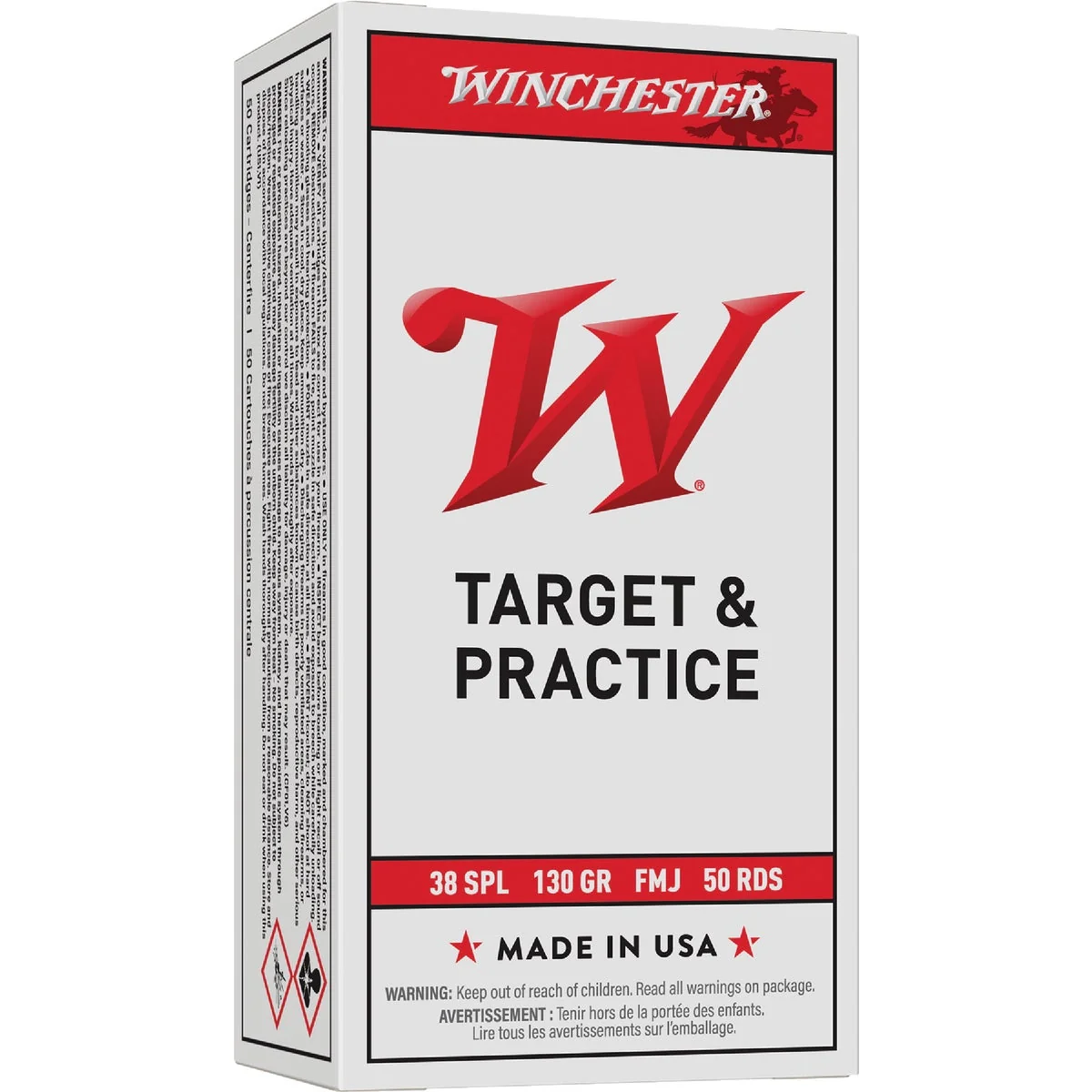Clean Winchester .38 Special 130 Grain FMJ Centerfire Ammunition Cartridges Verified