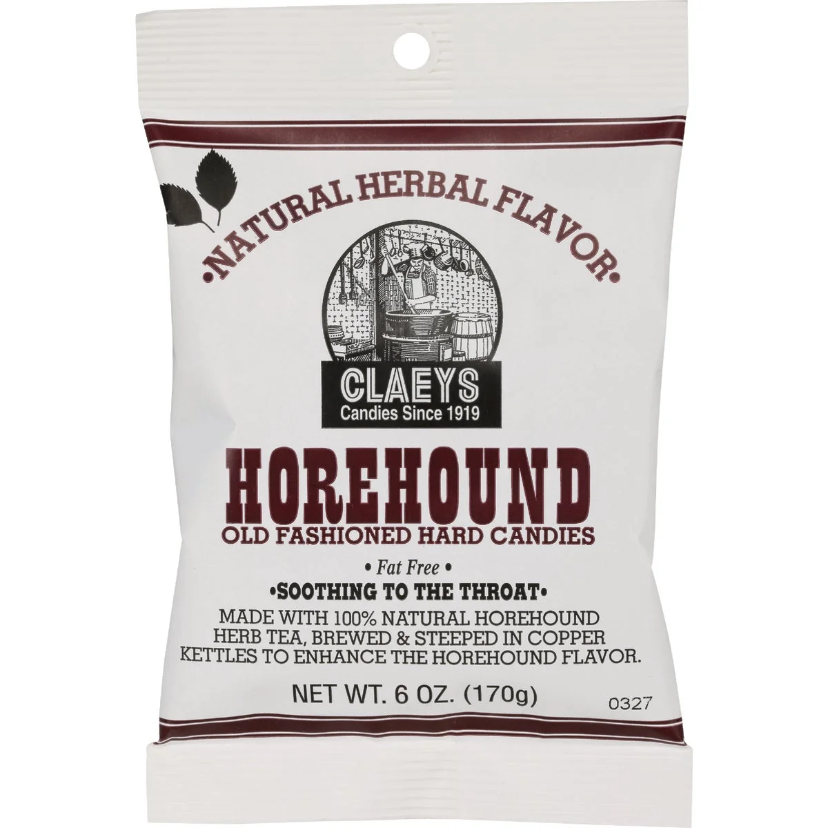 Breathable Claeys 6 Oz. Old Fashion Natural Horehound Herbal Hard Candy Exceptional