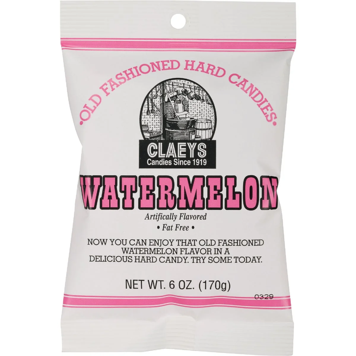 Smooth Claeys 6 Oz. Old Fashion Watermelon Hard Candy Classic