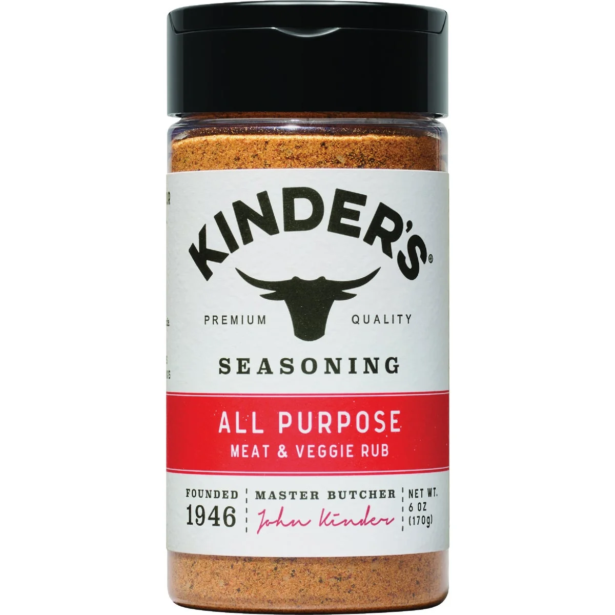 Sustainable Kinder's 6 Oz. All Purpose Dry Rub Fine Crafted