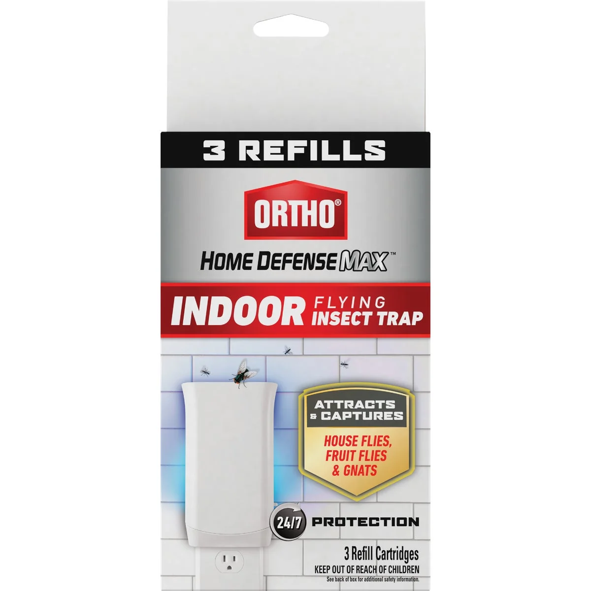 Organic Ortho Home Defense MAX Flying Insect Trap Refill 3-Pack Detailed