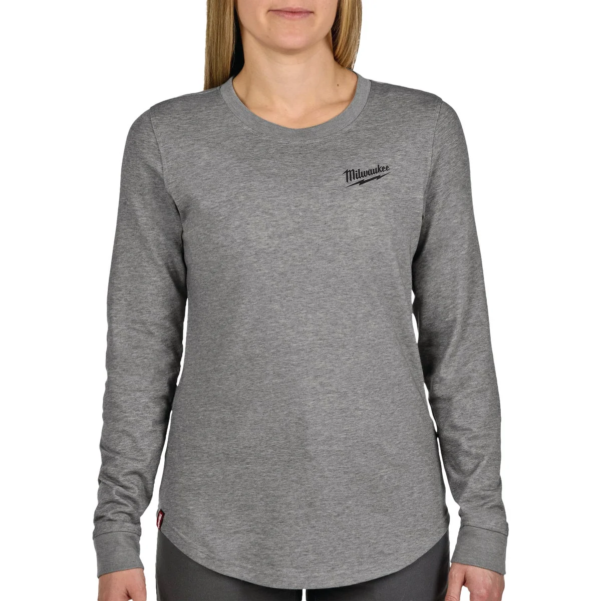 Refined Milwaukee FLEX Women's Medium Gray Long Sleeve Hybrid T-Shirt Exceptional