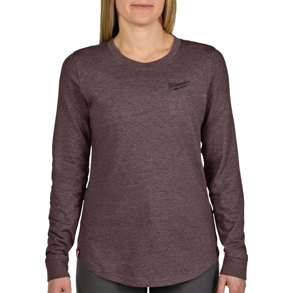 Relaxed Milwaukee FLEX Women's Small Purple Long Sleeve Hybrid T-Shirt Optimized