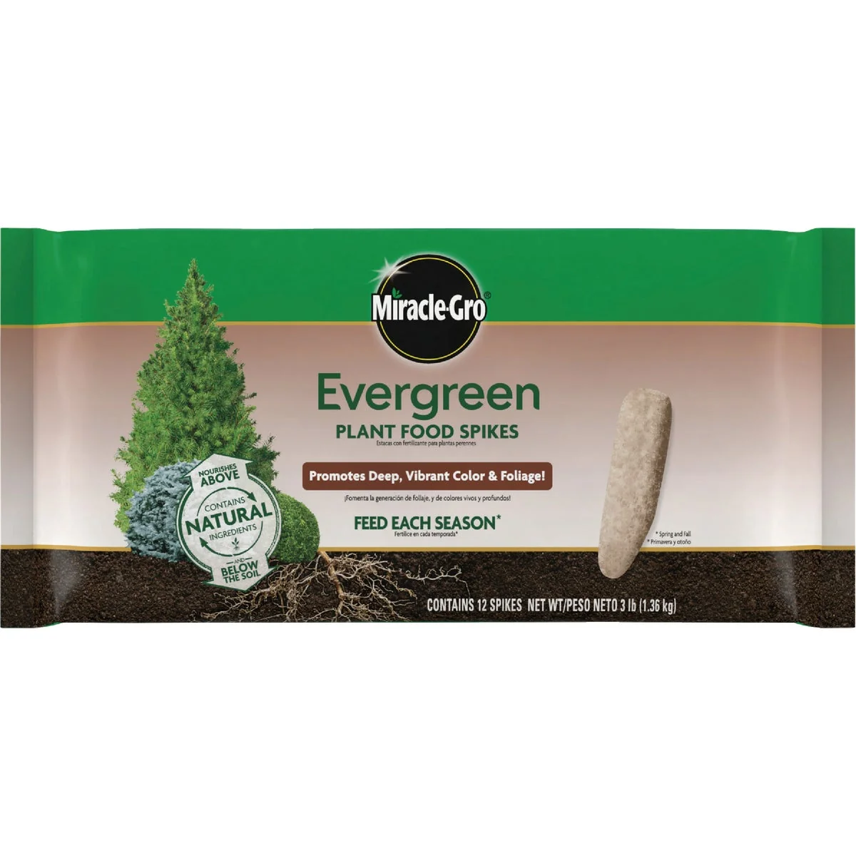 Easy-to-Use -Gro Evergreen Plant Food Spikes 12-Pack Powerful