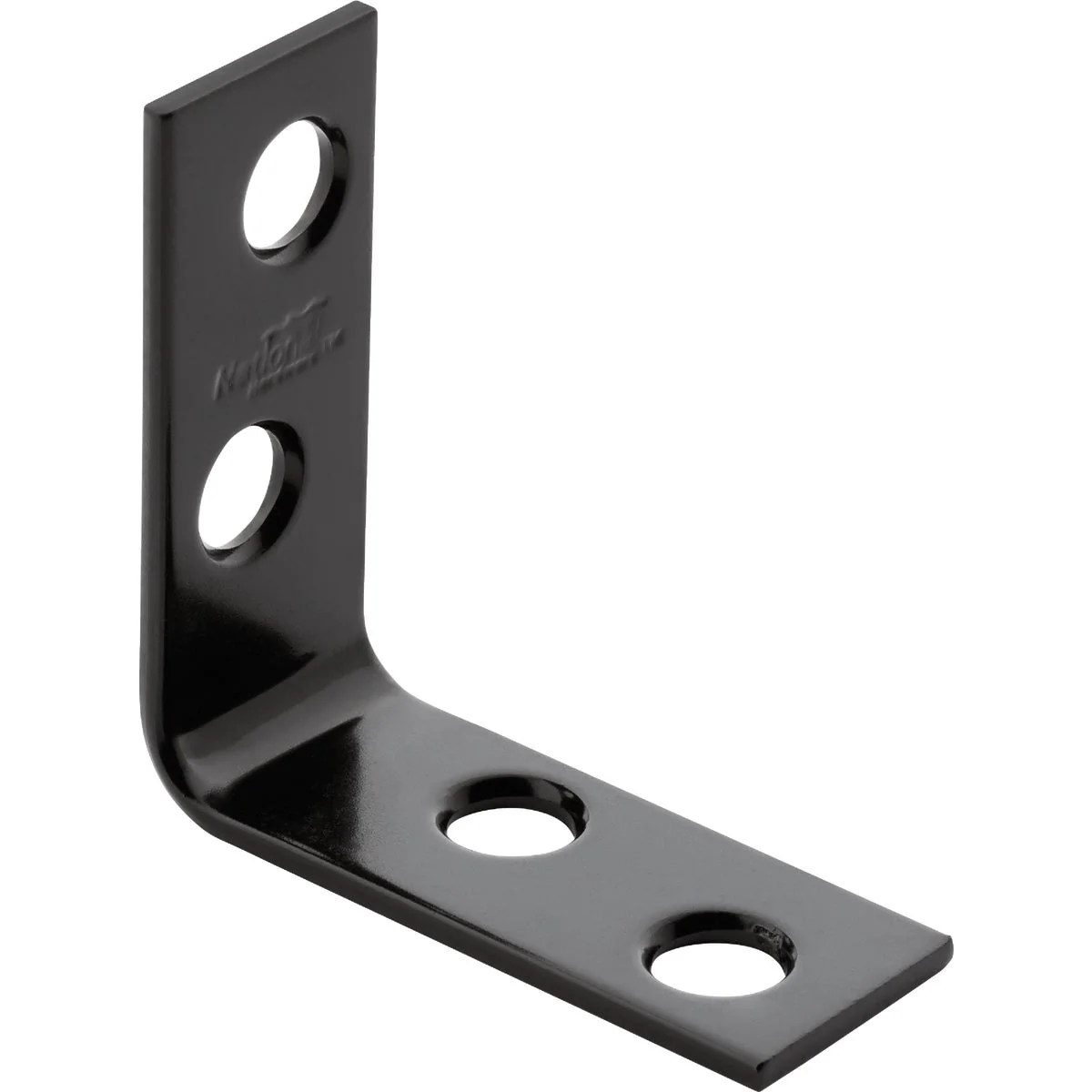 Organic National Hardware 1-1 2 In. x 5 8 In. Black Corner Brace Carefully Designed