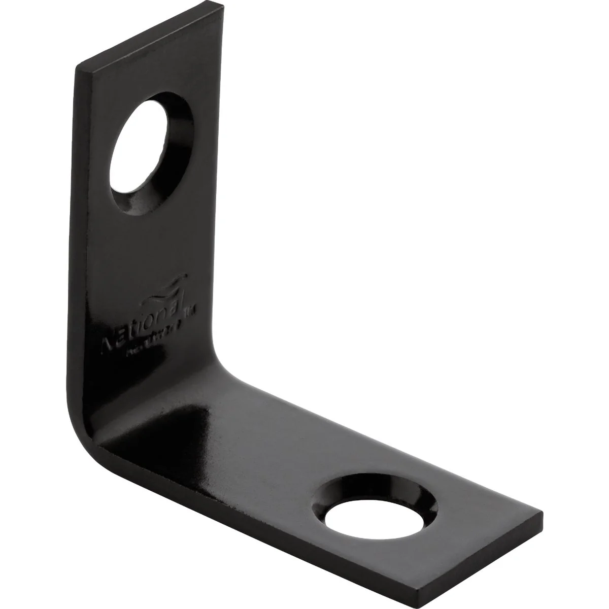 Top-Quality National Hardware 1 In. x 1 2 In. Black Corner Brace Refined