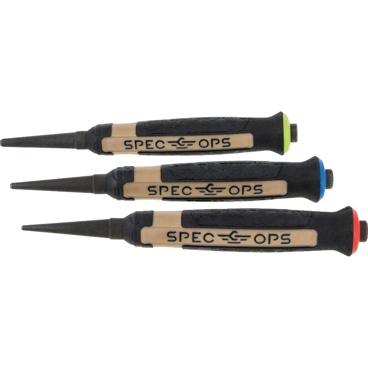 Enhanced Spec Ops Tools Nail Punch Set 3-Piece Excellent
