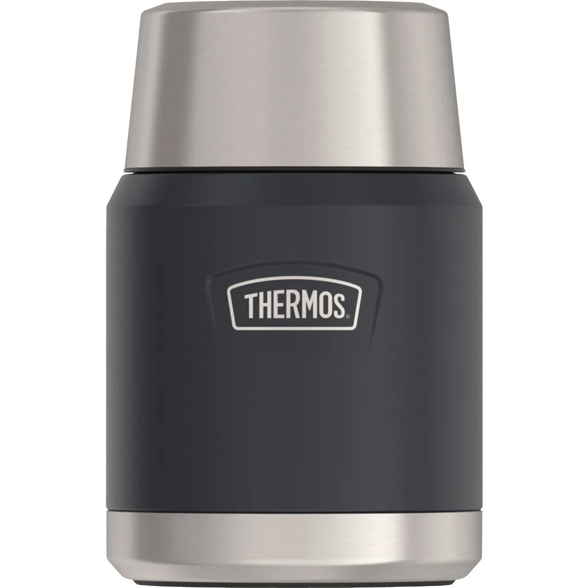 Fashionable Thermos 16 Oz. Stainless Steel Food Jar with Spoon Graphite Elite
